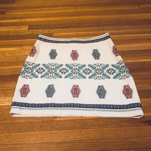 Mini Skirt with Aztec Details